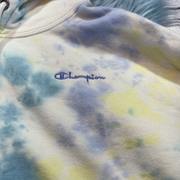 Champion Tie Dye Hoodie sz S - Picture 3 of 9